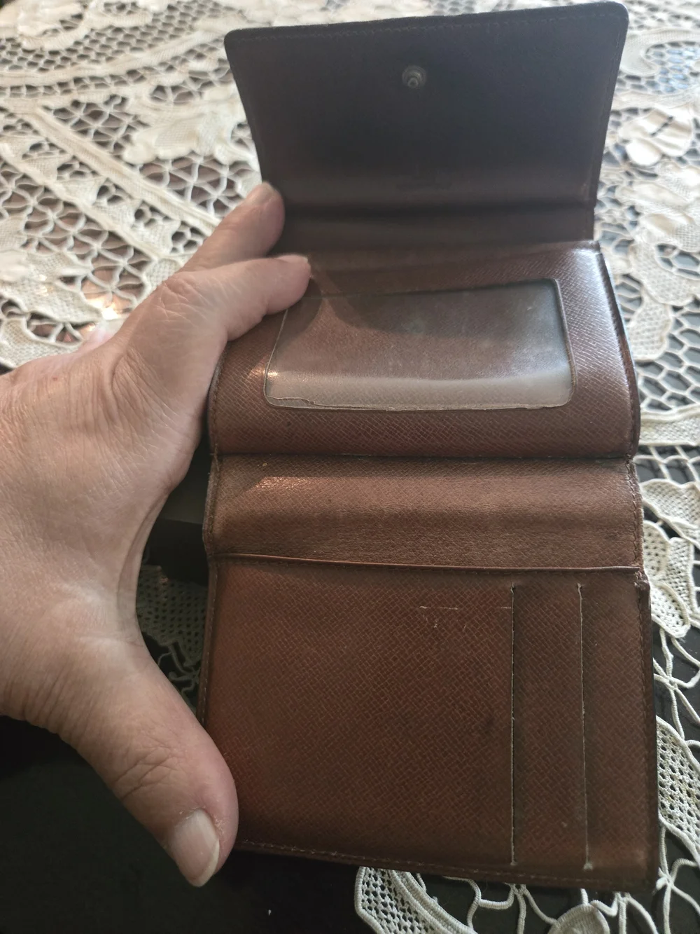Louis Vuitton Vintage Monogram Brown Women's Wallet